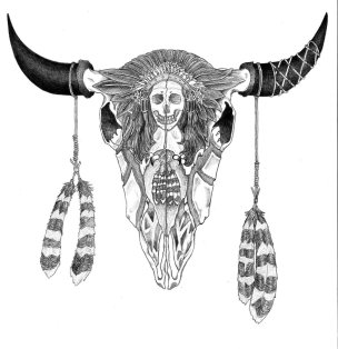 carved_american_buffalo_skull_by_warpeddesire-d78qr0r
